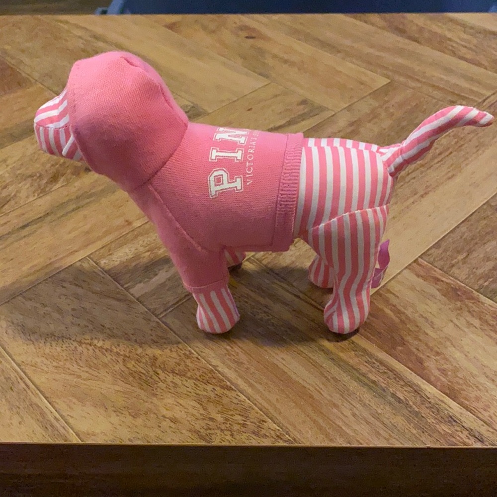 PINK dog striped with hoodie